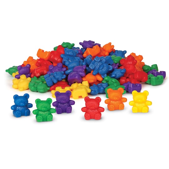 Learning Resources 6 Color Baby Bear Counters, 102ct.